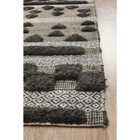 Quivira 473 Charcoal Grey Patterned Modern Rug - Rugs Of Beauty - 4