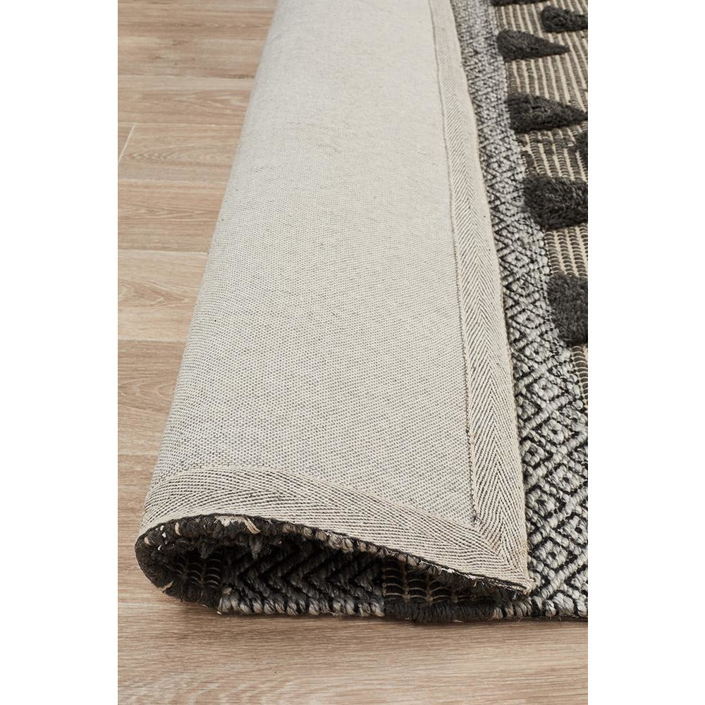 Quivira 473 Charcoal Grey Patterned Modern Rug - Rugs Of Beauty - 7
