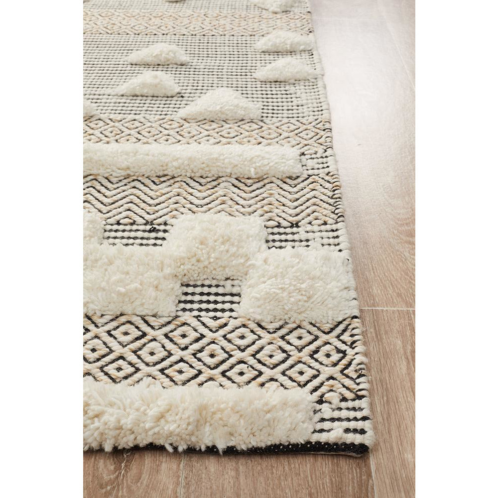 Quivira 473 Cream Grey Beige Patterned Modern Rug - Rugs Of Beauty - 4