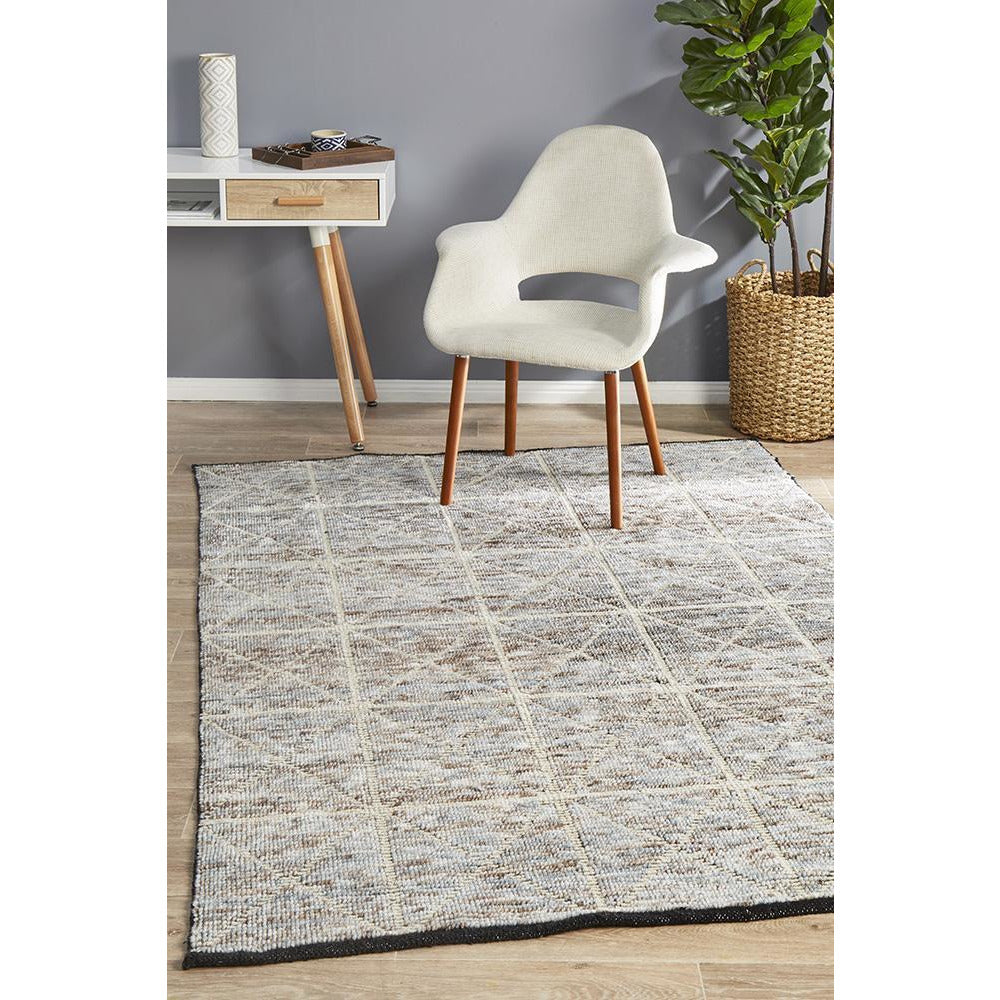 Quivira 477 Beige Cross Multi Coloured Patterned Modern Rug - Rugs Of Beauty - 2