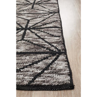 Quivira 477 Charcoal Grey Web Multi Coloured Patterned Modern Rug - Rugs Of Beauty - 4