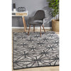Quivira 477 Charcoal Grey Web Multi Coloured Patterned Modern Rug - Rugs Of Beauty - 2