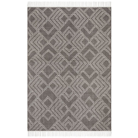 Quivira 479 Grey Beige Abstract Patterned Modern Rug - Rugs Of Beauty - 1
