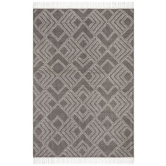 Quivira 479 Grey Beige Abstract Patterned Modern Rug - Rugs Of Beauty - 1
