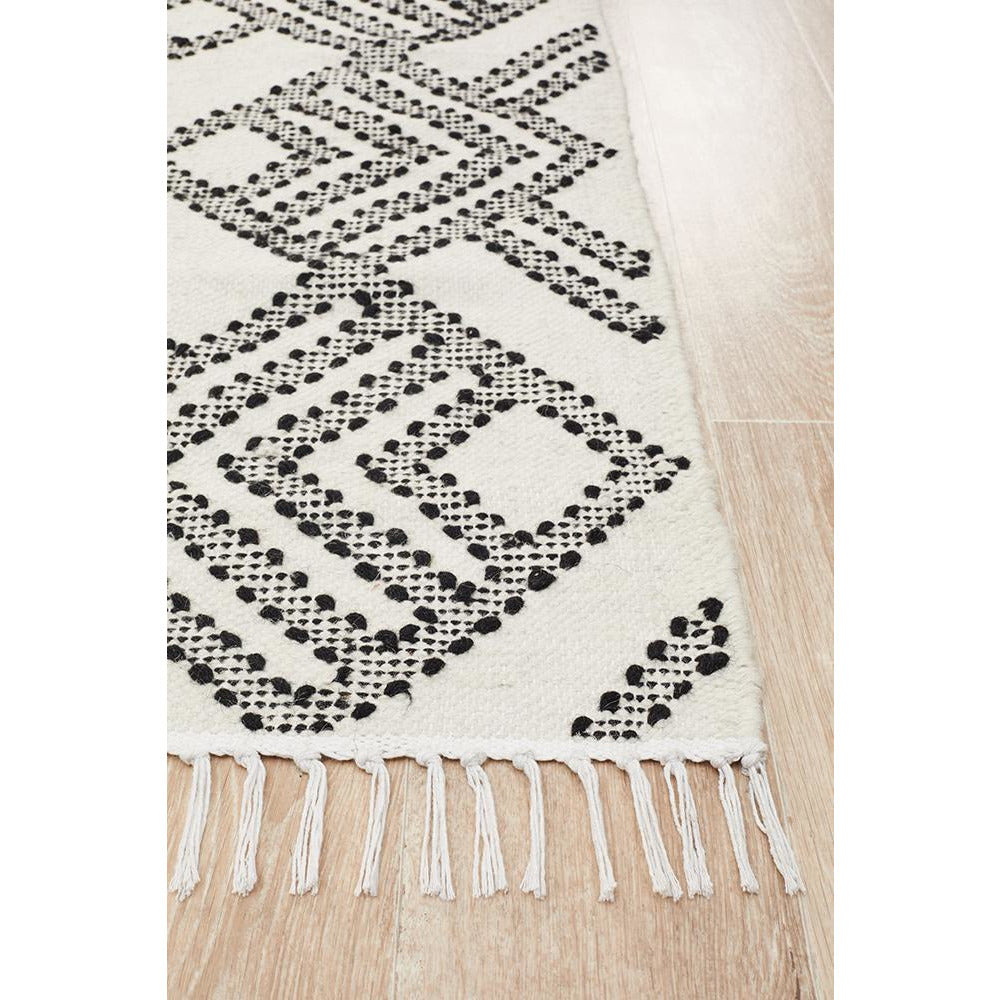 Quivira 479 Beige Black Abstract Patterned Modern Rug - Rugs Of Beauty - 4