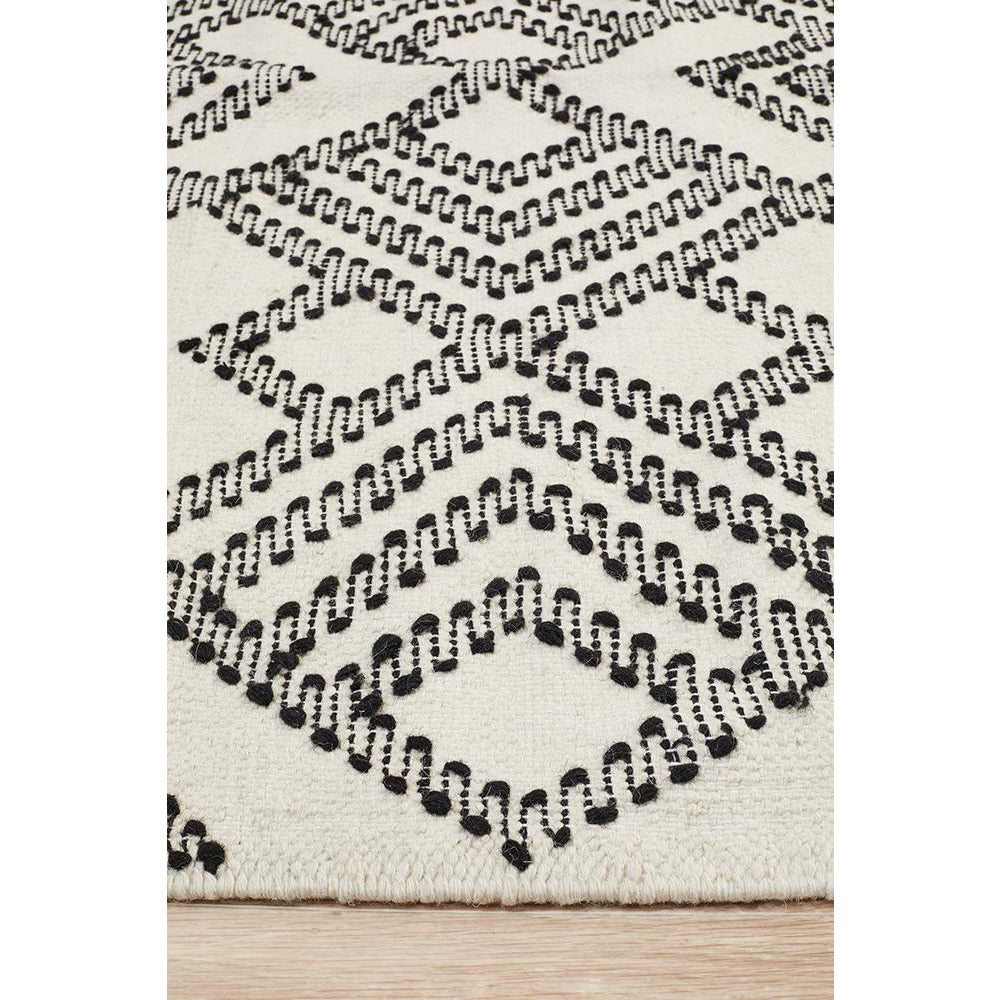 Quivira 479 Beige Black Abstract Patterned Modern Rug - Rugs Of Beauty - 6