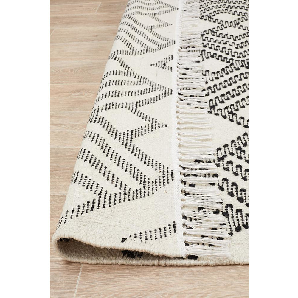 Quivira 479 Beige Black Abstract Patterned Modern Rug - Rugs Of Beauty - 9