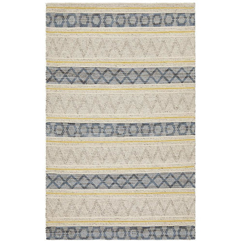 Quivira 480 Multi Coloured Abstract Patterned Modern Rug - Rugs Of Beauty - 1