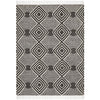 Quivira 484 Charcoal Grey Beige Diamond Patterned Modern Rug - Rugs Of Beauty - 1