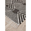 Quivira 484 Charcoal Grey Beige Diamond Patterned Modern Rug - Rugs Of Beauty - 3