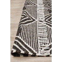 Quivira 484 Charcoal Grey Beige Diamond Patterned Modern Rug - Rugs Of Beauty - 8