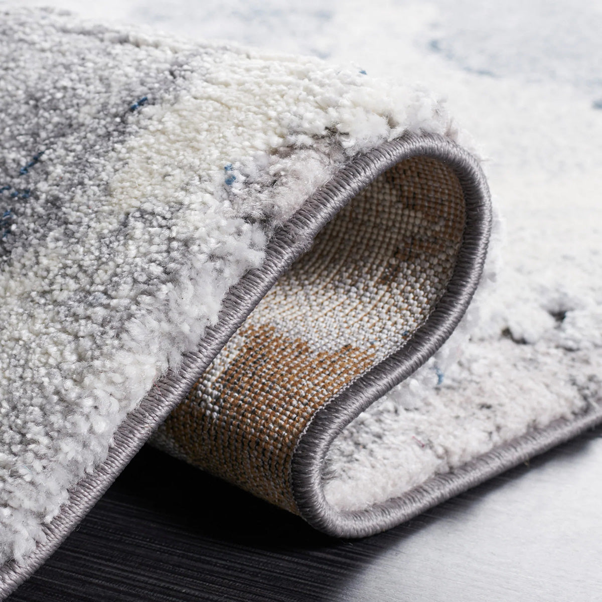 Pacific 1926 Blue Multi Coloured Abstract Patterned Modern Rug - Rugs Of Beauty - 5