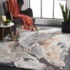 Pacific 1926 Rust Multi Coloured Abstract Patterned Modern Rug - Rugs Of Beauty - 2