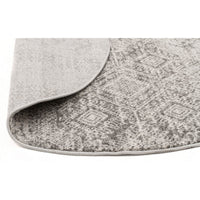 Manisa 751 Silver Grey Patterned Transitional Designer Round Rug - Rugs Of Beauty - 4
