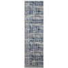 Manisa 752 Navy Blue Abstract Patterned Modern Designer Runner Rug - Rugs Of Beauty - 1