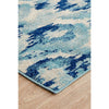Manisa 753 Navy Blue Watercolour Abstract Patterned Modern Designer Runner Rug - Rugs Of Beauty - 6
