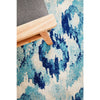 Manisa 753 Navy Blue Watercolour Abstract Patterned Modern Designer Runner Rug - Rugs Of Beauty - 5