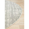 Manisa 754 Silver Grey Abstract Patterned Modern Designer Round Rug - Rugs Of Beauty - 7