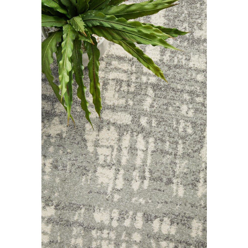 Manisa 754 Silver Grey Abstract Patterned Modern Designer Round Rug - Rugs Of Beauty - 5