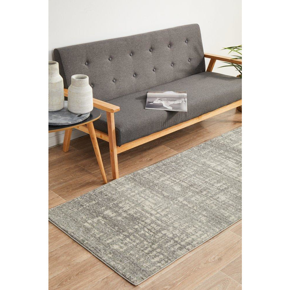 Manisa 754 Silver Grey Abstract Patterned Modern Designer Runner Rug - Rugs Of Beauty - 2