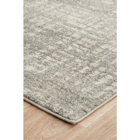 Manisa 754 Silver Grey Abstract Patterned Modern Designer Runner Rug - Rugs Of Beauty - 5