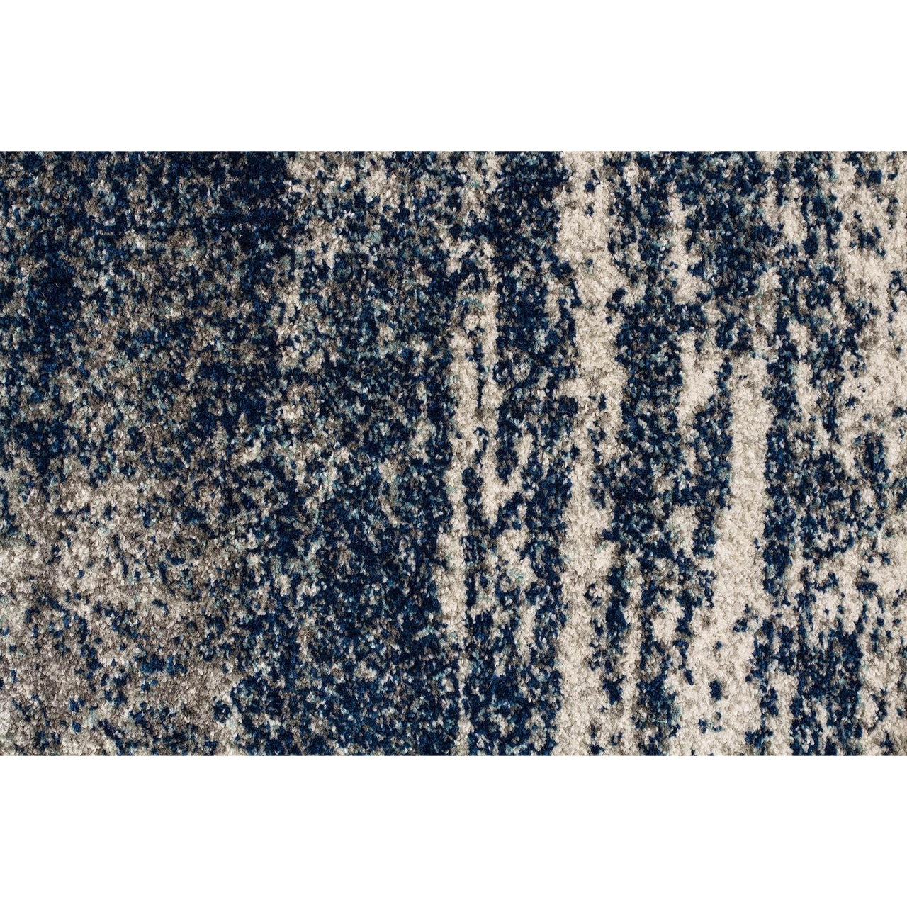 Manisa 755 Blue Abstract Patterned Modern Designer Round Rug - Rugs Of Beauty - 3