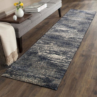 Manisa 755 Blue Abstract Patterned Modern Designer Runner Rug - Rugs Of Beauty - 2