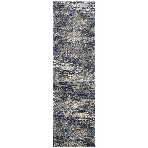 Manisa 755 Blue Abstract Patterned Modern Designer Runner Rug - Rugs Of Beauty - 1