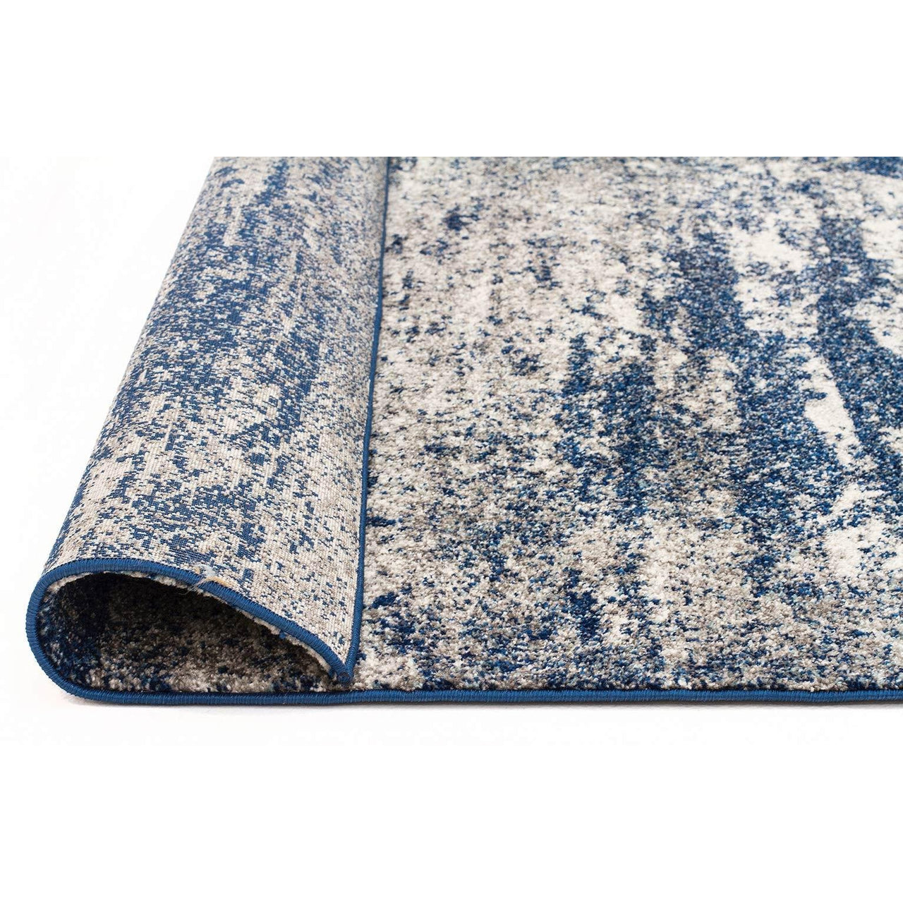 Manisa 755 Blue Abstract Patterned Modern Designer Rug - Rugs Of Beauty - 5