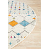 Manisa 756 Multi Coloured Patterned Transitional Designer Round Rug - Rugs Of Beauty - 7