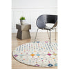 Manisa 756 Multi Coloured Patterned Transitional Designer Round Rug - Rugs Of Beauty - 2