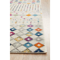 Manisa 756 Multi Coloured Patterned Transitional Designer Runner Rug