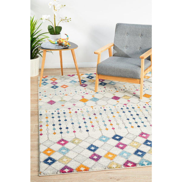 Manisa 756 Multi Coloured Patterned Transitional Designer Rug - Rugs Of Beauty - 2