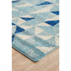 Manisa 757 Blue White Crystal Patterned Modern Designer Runner Rug - Rugs Of Beauty - 6