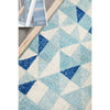 Manisa 757 Blue White Crystal Patterned Modern Designer Runner Rug - Rugs Of Beauty - 5