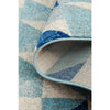Manisa 757 Blue White Crystal Patterned Modern Designer Runner Rug - Rugs Of Beauty - 9