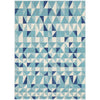 Manisa 757 Blue White Crystal Patterned Modern Designer Rug - Rugs Of Beauty - 1