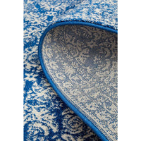 Manisa 758 Navy Blue Patterned Transitional Designer Runner Rug - Rugs Of Beauty - 9