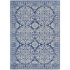 Manisa 758 Navy Blue Patterned Transitional Designer Rug - Rugs Of Beauty - 1
