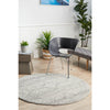 Manisa 758 Silver Grey Patterned Transitional Designer Round Rug - Rugs Of Beauty - 3