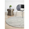Manisa 758 Silver Grey Patterned Transitional Designer Round Rug - Rugs Of Beauty - 2
