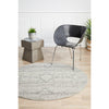 Manisa 758 Silver Grey Patterned Transitional Designer Round Rug - Rugs Of Beauty - 4