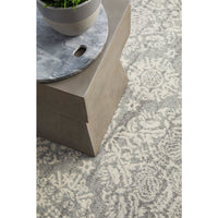 Manisa 758 Silver Grey Patterned Transitional Designer Round Rug - Rugs Of Beauty - 5