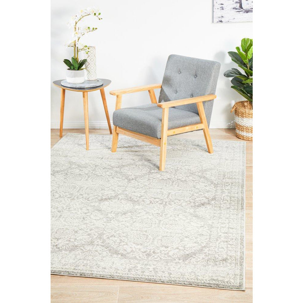Manisa 758 Silver Grey Patterned Transitional Designer Rug - Rugs Of Beauty - 4