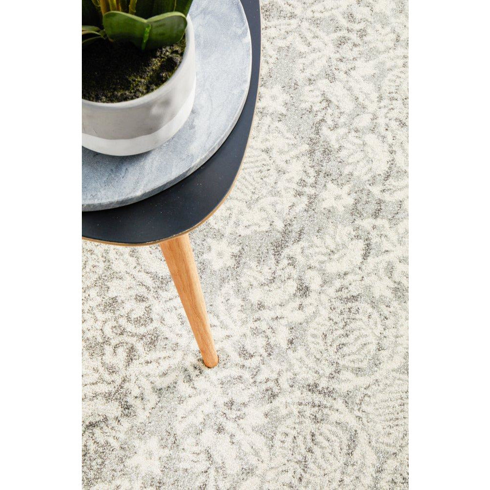 Manisa 758 Silver Grey Patterned Transitional Designer Rug - Rugs Of Beauty - 5