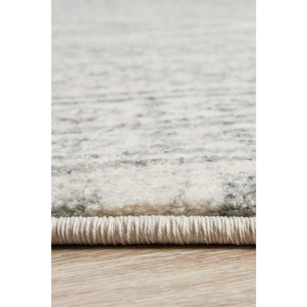 Manisa 759 Grey Patterned Beige Transitional Designer Round Rug - Rugs Of Beauty - 8