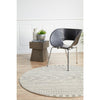 Manisa 759 Grey Patterned Beige Transitional Designer Round Rug - Rugs Of Beauty - 2