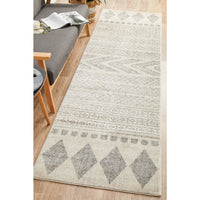 Manisa 759 Grey Patterned Beige Transitional Designer Runner Rug - Rugs Of Beauty - 2