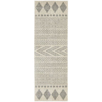 Manisa 759 Grey Patterned Beige Transitional Designer Runner Rug - Rugs Of Beauty - 1