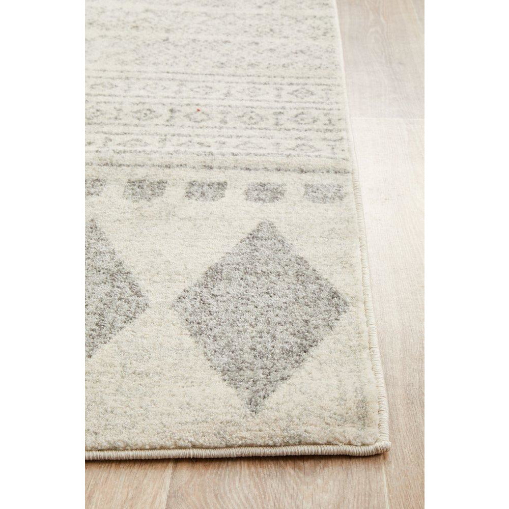 Manisa 759 Grey Patterned Beige Transitional Designer Runner Rug - Rugs Of Beauty - 7